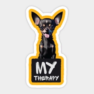 Just My Emotional Support Chihuahua Sticker